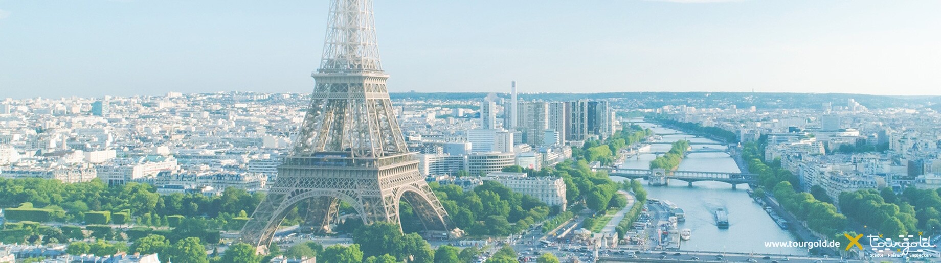 Tourgold Städtereisen Busreisen Paris Eiffelturm Header