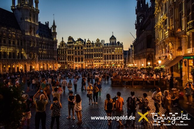 Highlight in Brüssel: Der Grote Markt bei Nacht